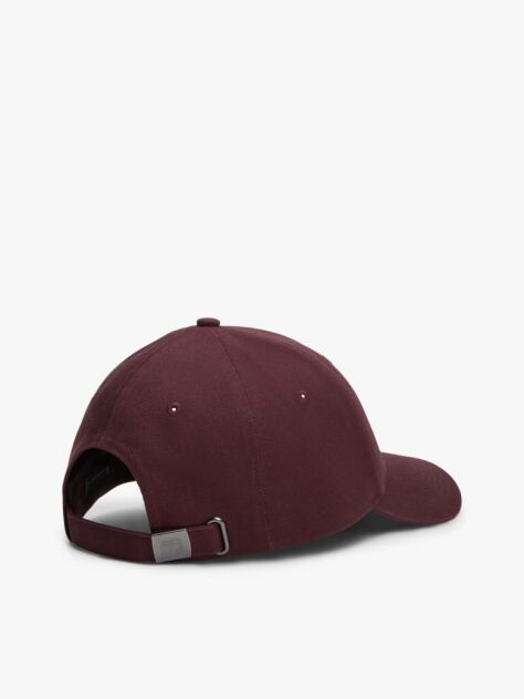 Red Logo Embroidery Twill Six-Panel Baseball Cap  Men