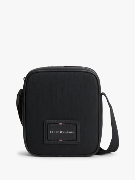 Black Crossbody Reporter Bag  Men