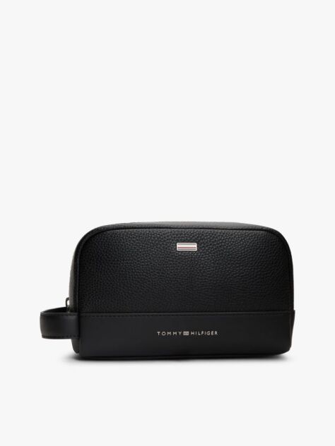Black Enamel Flag Washbag  Men