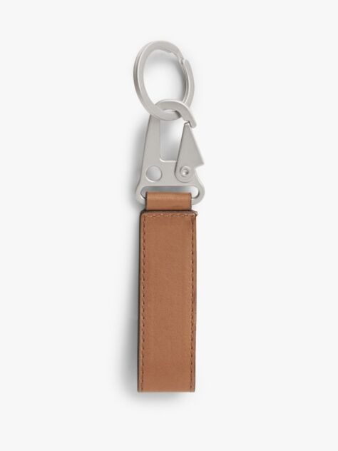 Brown Beach Leather Keyring  Men