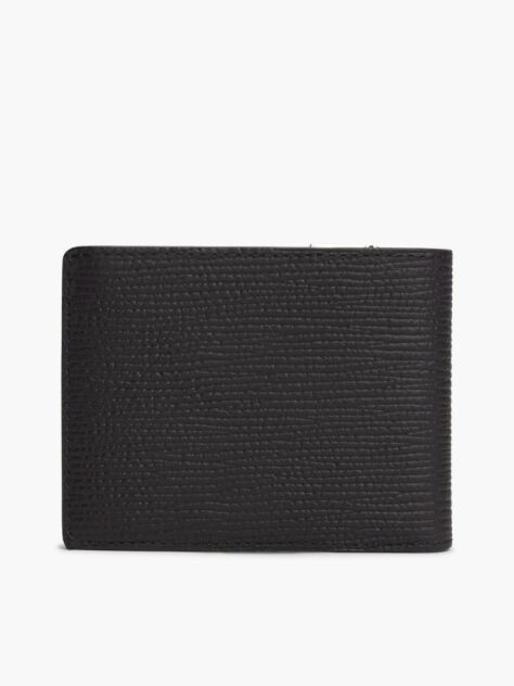 Black TH Business Leather Bifold Wallet  Men