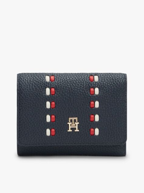 Blue Hilfiger Icon TH Monogram Trifold Wallet  Women