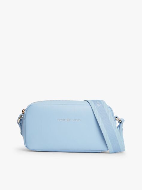 Blue Essential Debossed Crossbody Camera Bag  Women