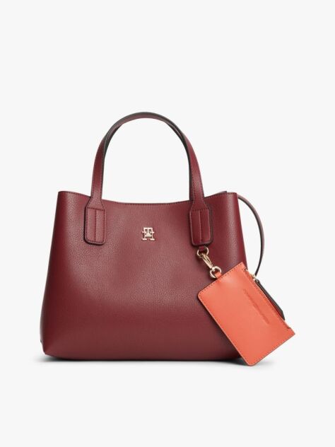 Red Hilfiger Icon TH Monogram Crossbody Satchel  Women