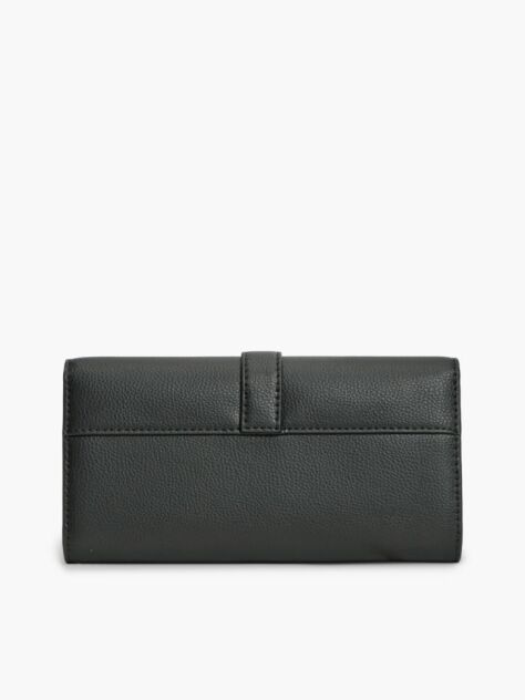 Black TH Monogram Flap Wallet  Women
