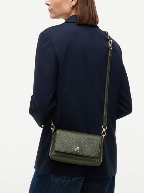 Green Hilfiger Icon Convertible Crossbody Bag  Women