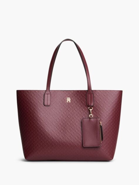 Red Hilfiger Icon Coin Purse Tote Bag  Women