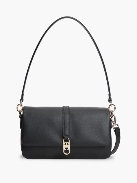 Black TH Monogram Convertible Crossbody Bag  Women