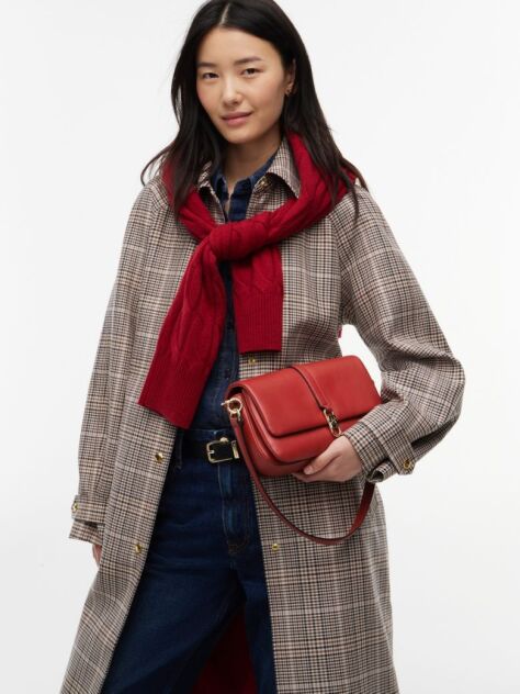 Red TH Monogram Convertible Crossbody Bag  Women
