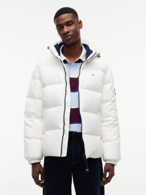 Beige Water Repellent Down Jacket  Men