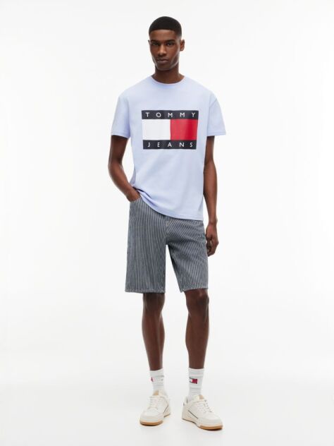 Blue Flag Badge Jersey Crew Neck T-Shirt  Men