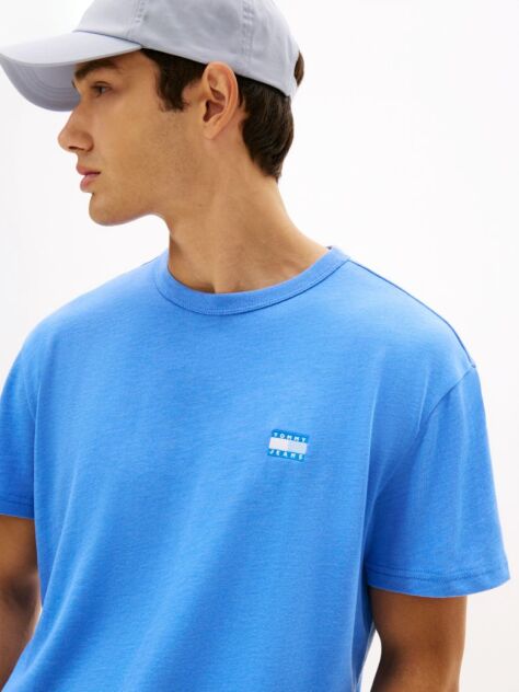 Blue Tonal Tommy Badge Jersey T-Shirt  Men