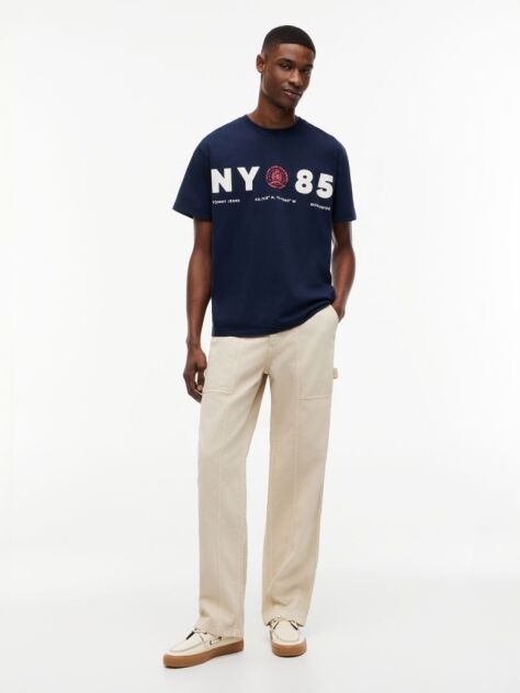 Blue Back Logo Relaxed Jersey T-Shirt  Men
