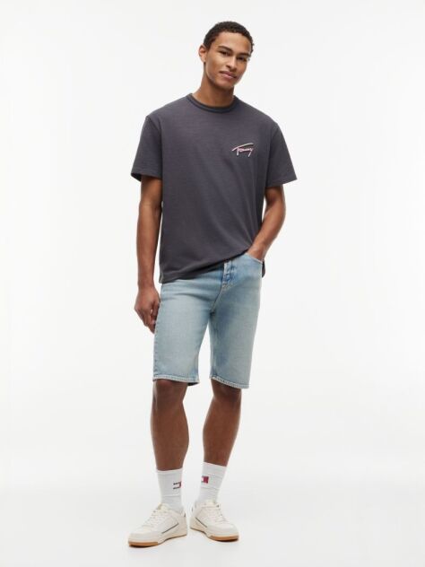 Γκρι T-Shirt Σε Άνετη Γραμμή Με Υφή Και Σχέδιο Στην Πλάτη  Άνδρες
