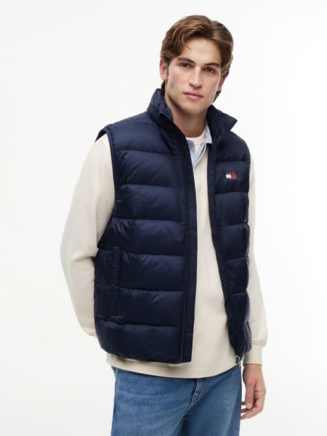Blue Lightweight Ripstop Packable Down Gilet  Men