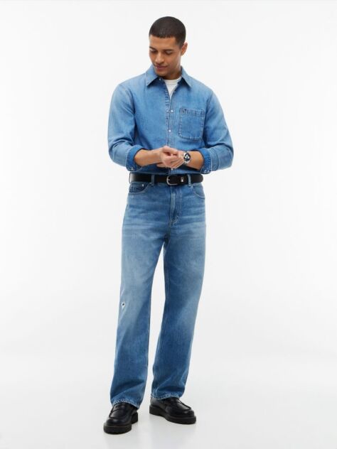 Denim Regular Fit Denim Shirt  Men