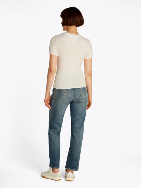 White Slim Fit NYC Logo T- Shirt  Women