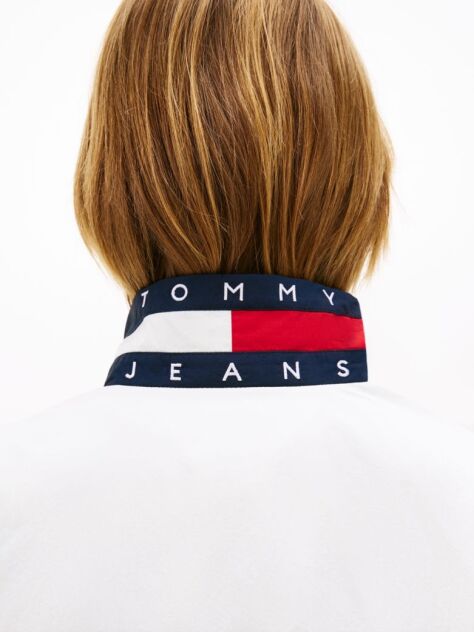 Beige Logo Collar Water Repellent Jacket  Women