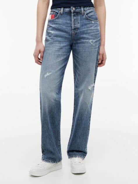 Denim Vintage Τζιν Με Μεσαίο Καβάλο Σε Ίσια Και Στενή Γραμμή  Γυναίκες