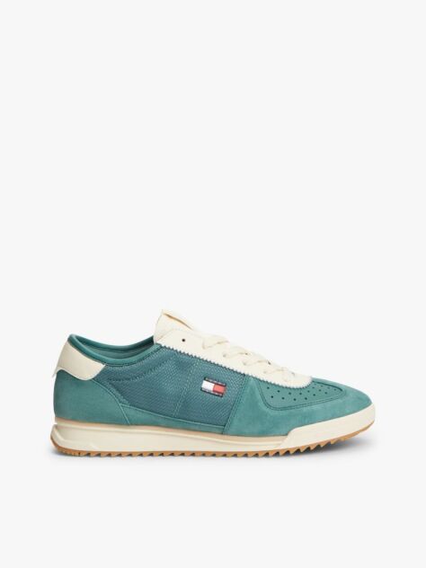 Multi Ρετρό Δερμάτινα Sneakers Με Μίξη Υφών  Άνδρες
