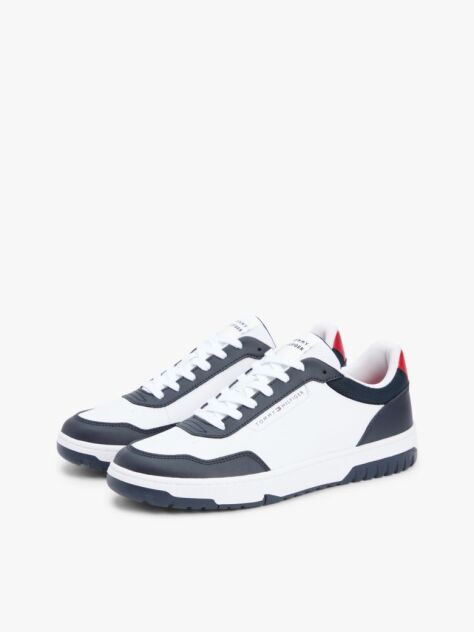 Blue Lightweight Basketball Trainers With Leather  Men
