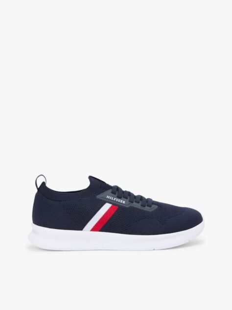 Blue Hilfiger Monotype Lightweight Knit Trainers  Men
