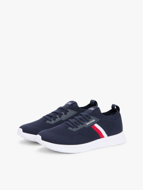 Blue Hilfiger Monotype Lightweight Knit Trainers  Men