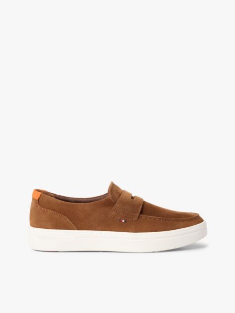 Brown Lightweight Suede Hybrid Loafers  Men
