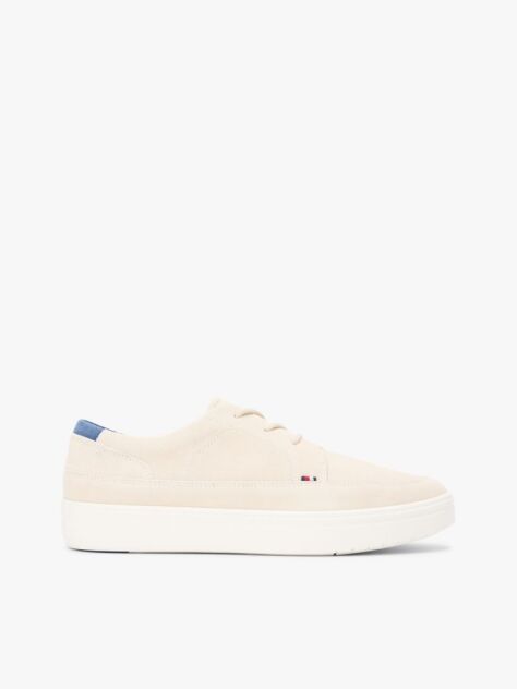 Beige Lightweight Suede Cupsole Hybrid Shoes  Men