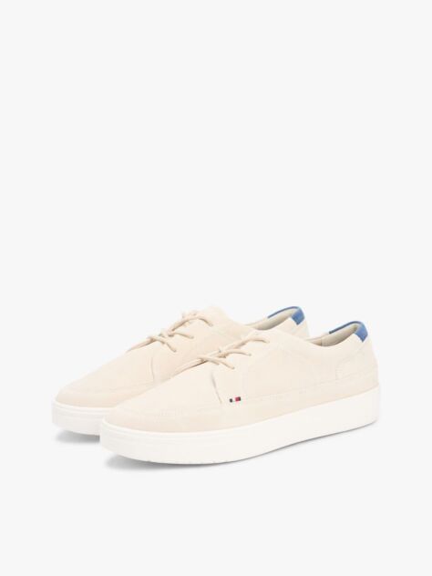 Beige Lightweight Suede Cupsole Hybrid Shoes  Men