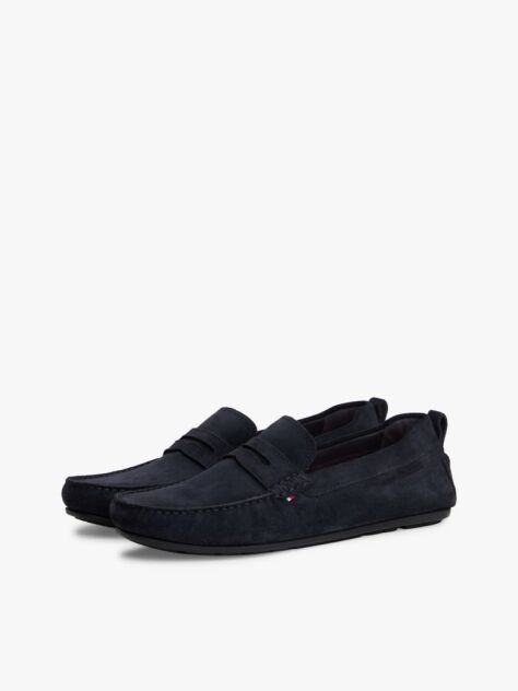 Blue Suede Cleat Driver Shoes  Men