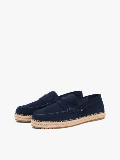 Blue Suede Flexible Sole Espadrilles  Men