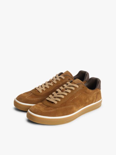 Brown Luxe Suede Trainers  Men