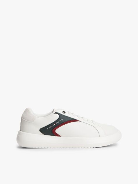 Άσπρο Δερμάτινα Sneakers  Άνδρες
