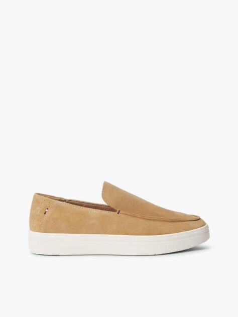 Beige Lightweight Suede Loafers  Men