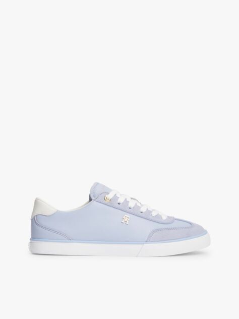 Μπλε Δερμάτινα Sneakers Με Μονόγραμμα TH  Γυναίκες