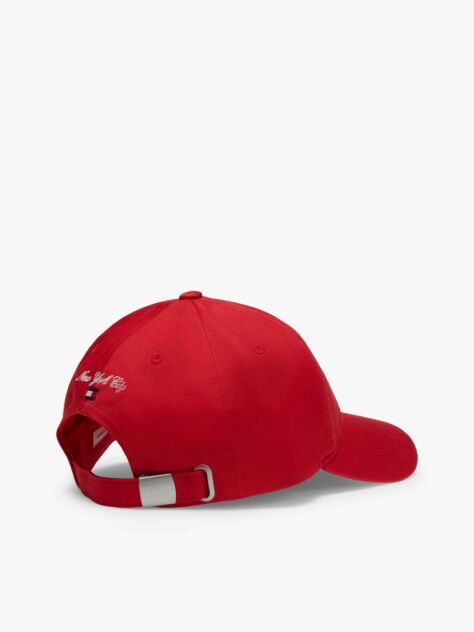 Red Kids' Logo Embroidery Five-Panel Baseball Cap  Kids Unisex