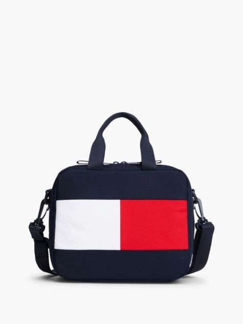 Blue Signature Colour-Blocked Textile Lunch Box  Kids Unisex