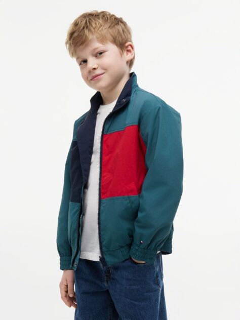 Blue Flag Embroidery Relaxed Jacket  Boys
