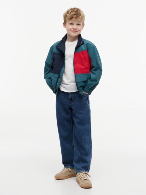 Blue Flag Embroidery Relaxed Jacket  Boys