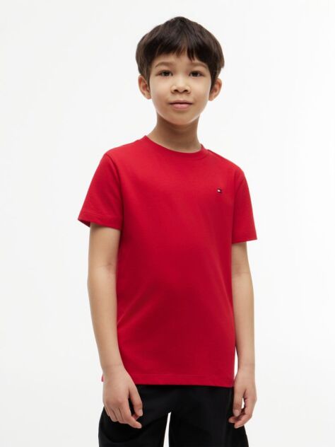 Κόκκινο T-Shirt Με Κλασική Λαιμόκοψη  Αγόρια