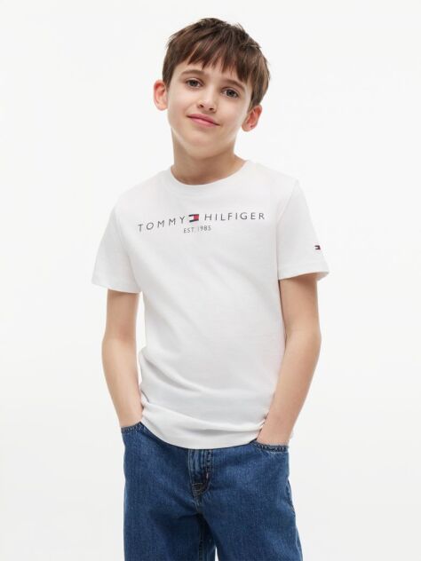Άσπρο T-Shirt Από Οργανικό Βαμβάκι  Παιδί Unisex