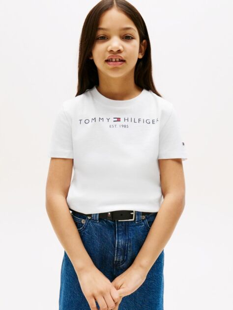 Άσπρο T-Shirt Από Οργανικό Βαμβάκι  Παιδί Unisex