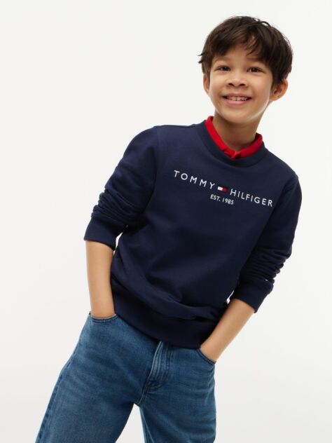 Blue Essential Logo Sweatshirt  Kids Unisex