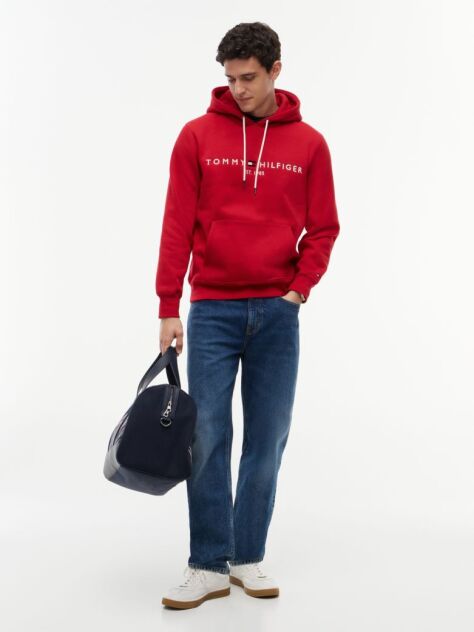 Κόκκινο Flex Hoody Με Λογότυπο  Άνδρες