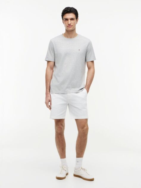 Γκρι Interlock Πλεκτό T-Shirt  Άνδρες