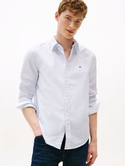 White TH Flex Regular Fit Print Shirt  Men