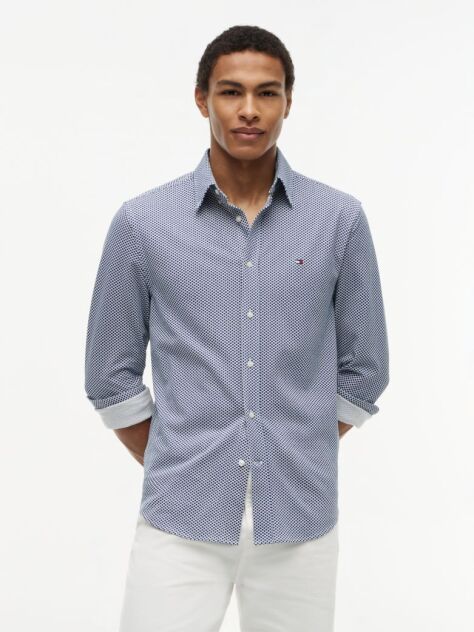 Multi Regular Fit Pique Pattern Shirt  Men