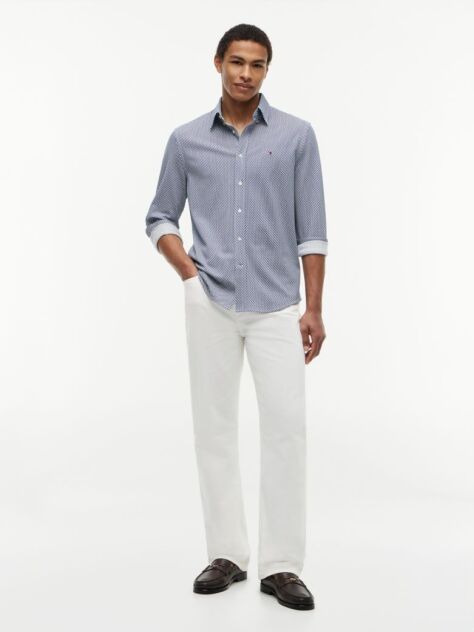 Multi Regular Fit Pique Pattern Shirt  Men