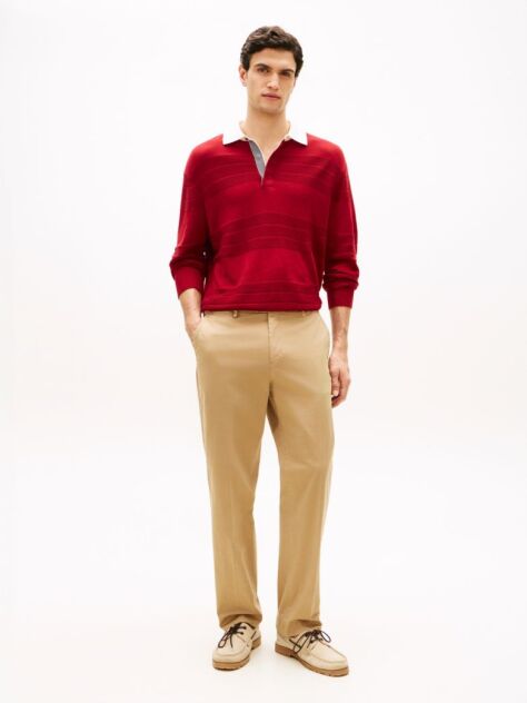 Μπεζ Smart Casual Παντελόνι Σε Κανονική Γραμμή  Άνδρες